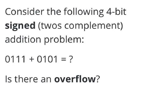 Image result for 2s Complement Addition Overflow