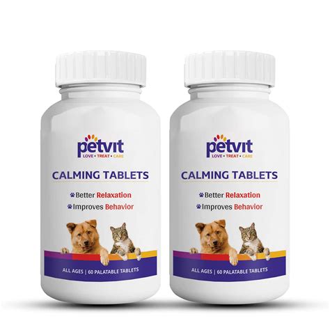 Petvit Calming & Relaxation Tablets - Natural Stress Relief | Dogs and ...