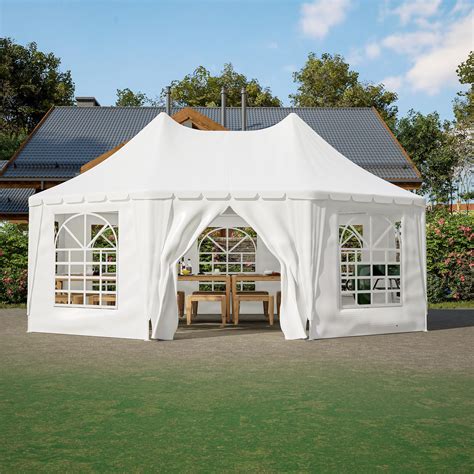 Amazon.com : LZBEITEM Party Tent, 15x20FT Outdoor Canopy Tent with ...