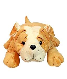 Buy FunZoo Bull Dog Soft Toy, Lying Soft Plush Dog (30 cm) Online at ...
