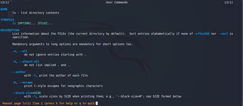 Image result for Kali Linux Command List