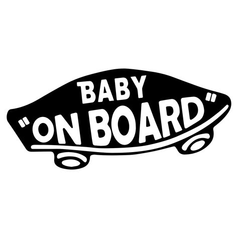 Baby on Board Skateboard Style Vinyl Sticker | Blum Decals | UK Made ...
