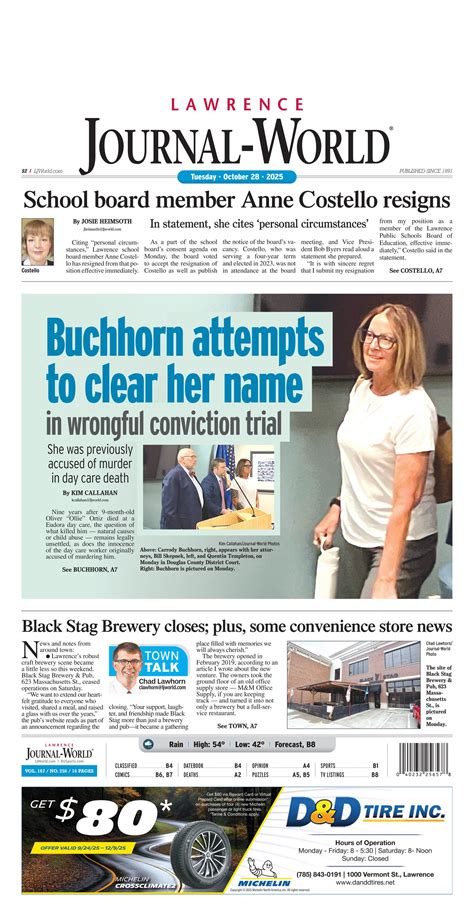 Lawrence Journal-World Front Page