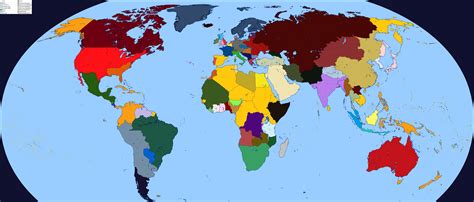 The world in 1950 - Recovering from the Second Gran Guerra : r/imaginarymaps
