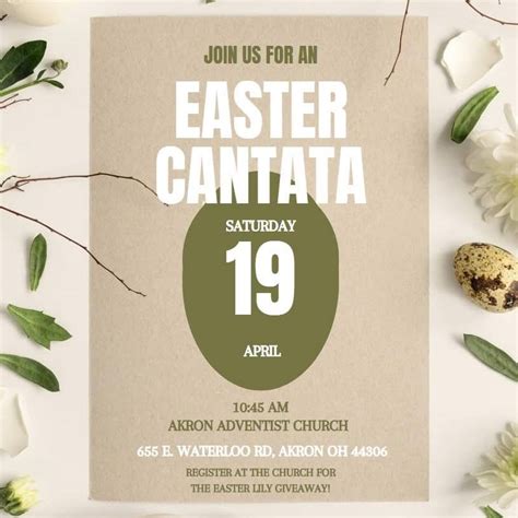 Easter Cantata, Akron First Seventh-day Adventist Church, 19 April 2025 ...