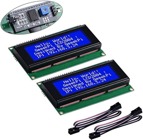 GeeekPi IIC I2C TWI Serial LCD 2004 20x4 Display India | Ubuy