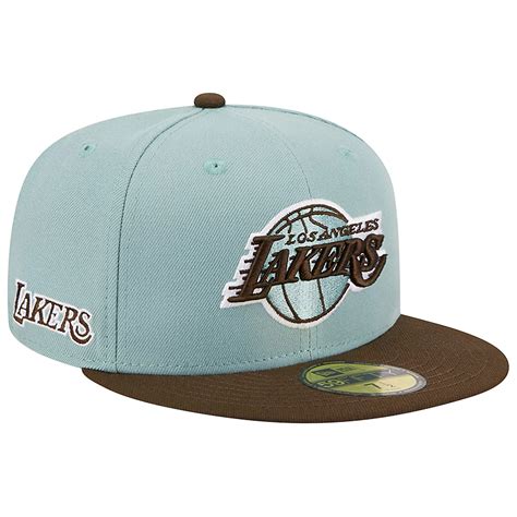 New Era Light /Brown Los Angeles Lakers Two-Tone 59FIFTY Fitted Hat ...