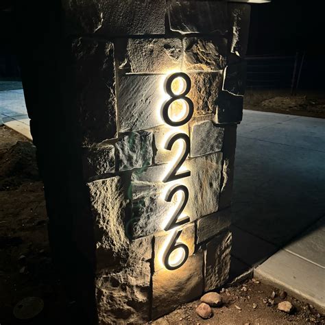 Image result for Lighted House Numbers LED