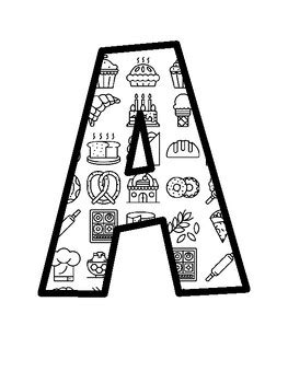 Bakery Bulletin Board Letters, Bakery Bulletin Board Décor Kit ...
