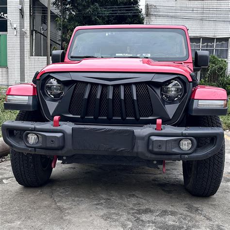 Jeep Grille (Bird of Prey) ABS Matte Black Mesh Grille for 2018-2025 J