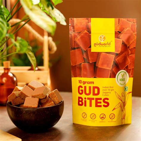 Buy Natural Jaggery Cubes (Gud Bites) 250g Online – gudworld