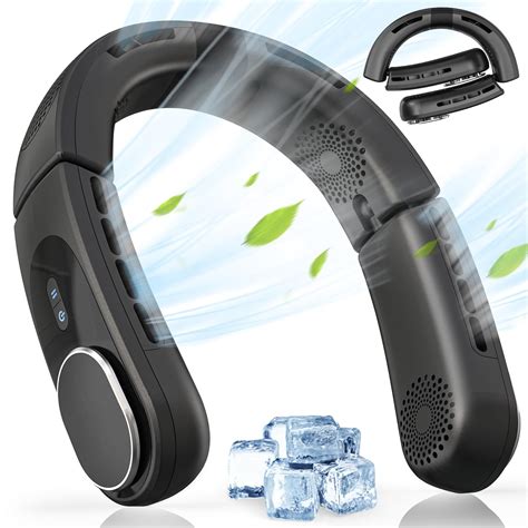 HIROBOT ChillGo Neck Fan, Portable Bladeless 5200mAh Neck Fan, Foldable ...