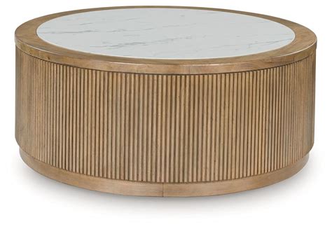 Ashley Signature Design Camdill T808-8 Round Coffee Table with Faux ...
