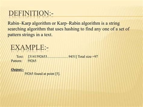 Image result for Rabin-Karp Algorithm Java