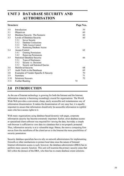 Block-2 MS-043 Unit-1 - material of MCS-043 - Database Security and ...
