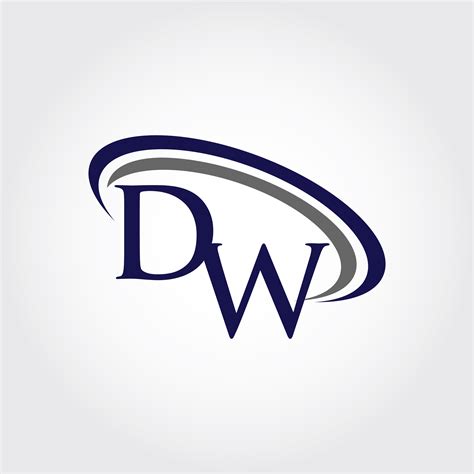 Monogram DW Logo Design By Vectorseller | TheHungryJPEG