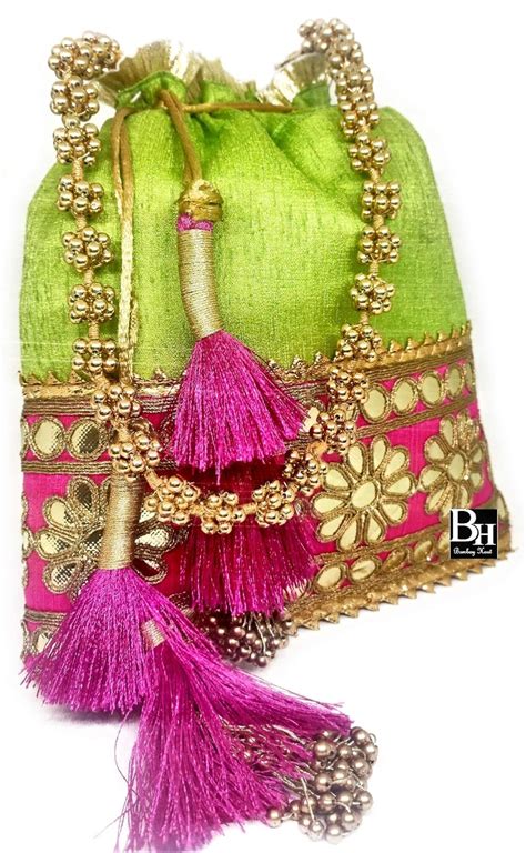 Buy Bombay Haat Ethnic Rajasthani Potli Bag/Bridal Clutch/Bridal Purse ...