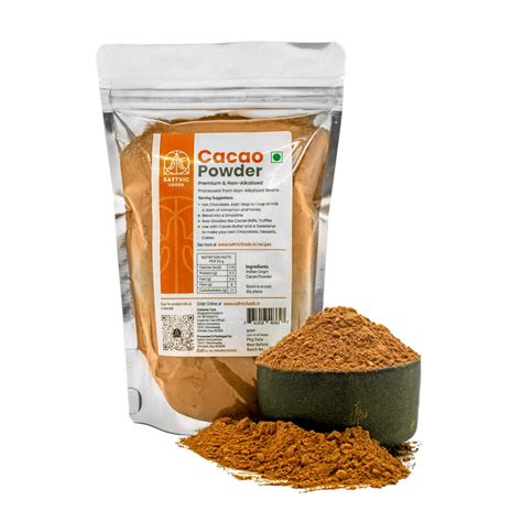 Cacao Powder | Raw, Pure & Non-Alkalised – Sattvic Foods