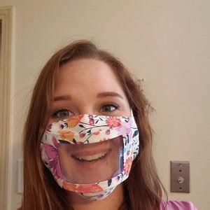 Image result for Clear Face Mask Pattern for Lip Reading Tutorial