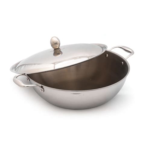 Coconut Stainless Steel Fusion Series Triply Kadai with Stainless Stee ...