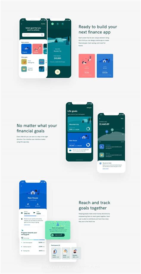 精美时尚金融理财产品app界面UI设计素材下载_颜格视觉