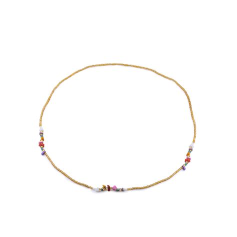 Buy Yellow Chimes Beaded Waist Chain Online