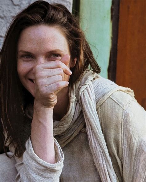 Rebecca Ferguson behind the scenes on set of Dune (2021), photographed ...