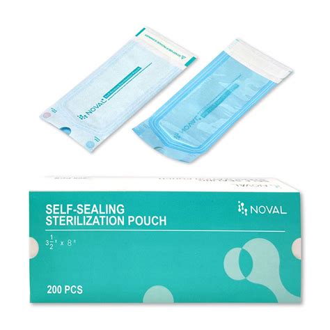 NOVAL Disposable Self Sealing Sterilization Pouch for Cleaning Tools ...