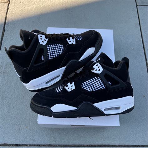 Jordan Shoes | Nike Air Jordan 4 Retro White Thunder Fq8213-001 Gs Size ...