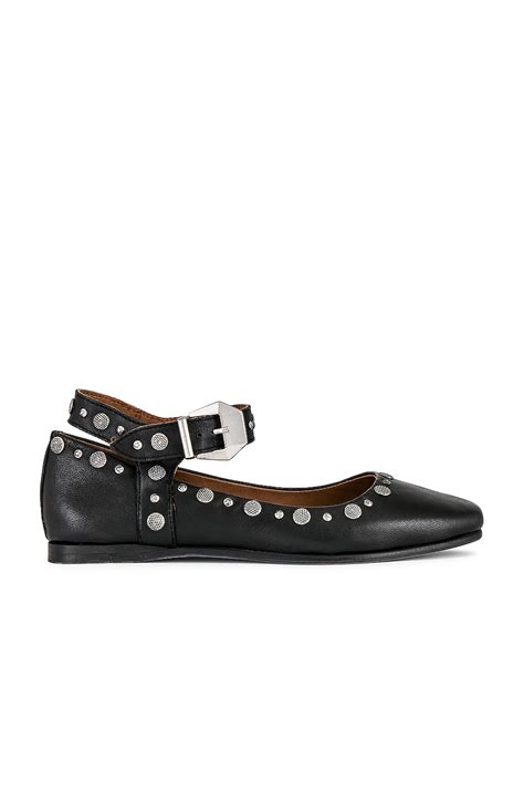 Free People Mystic Mary Jane Flat in Black | REVOLVE