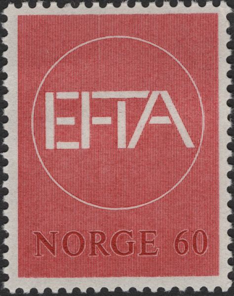 SCG2668 - Norway 1960 EFTA Commemorative Stamp – 60 Øre – Stamp and ...