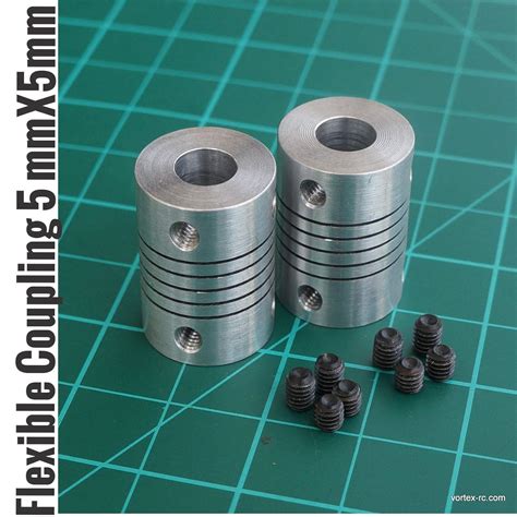 Aluminium Flexible Coupling Coupler Helical Shaft Couplings 5mm*5mm ...