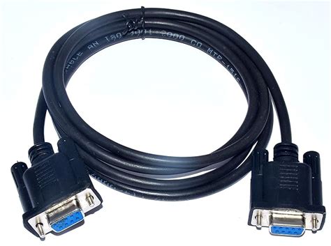 MAEntTM RS232 Female Female DB9 Female to Female Serial Pin Cross Cable ...
