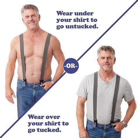 Snapklik.com : Upfitter Hidden Suspenders For Men Under Clothes - 3 ...