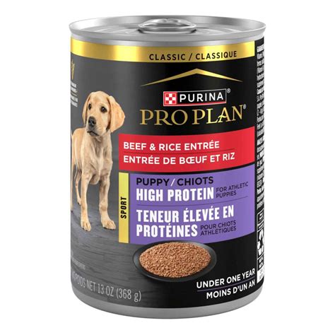 Purina Pro Plan Sport High Protein Puppy Food Beef & Rice Entree Wet ...