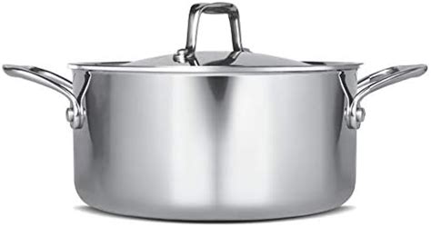 Buy Stahl Artisan Triply Stainless Steel Sauce Pot/Casserole with lid ...