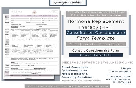 Pin on MedSpa Aesthetics Form Templates