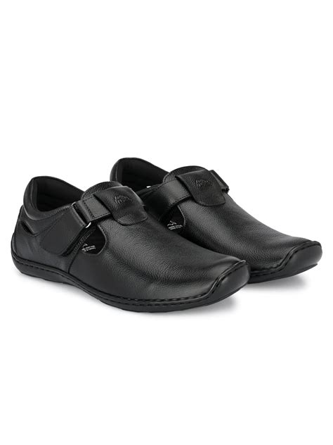 Brunel Leather Velcro Roman Sandals