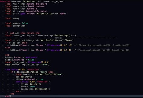 Hitbox Script 的图像结果