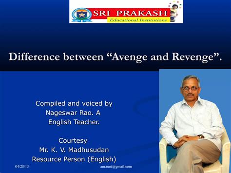 Difference between 'avenge and revenge' | PPT