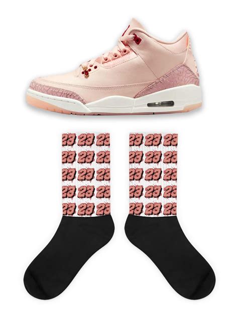 23 Socks to Match Jordan 3 Valentine Day, Retro 3 Valentine Day, 3s ...