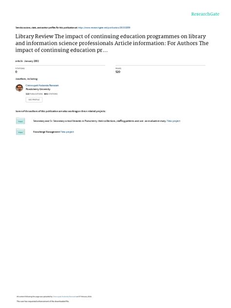 Image result for Library Science Continuing Education