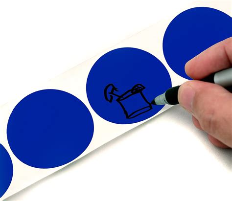 Buy ChromaLabel 2 Inch Round Label Removable Color Code Dot Stickers ...