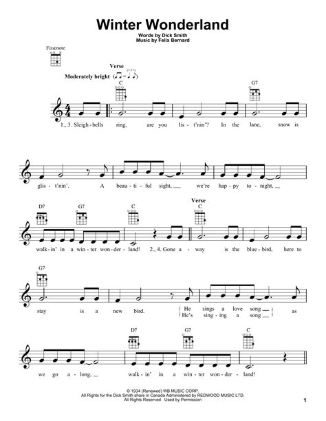 Winter Wonderland Guitar Chords