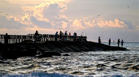 Corpus Christi Packery Channel jetties where the fishing is easy
