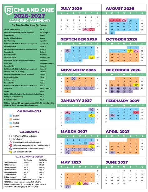 Richland One School Calendar 26-27 [pdf] - EduCounty