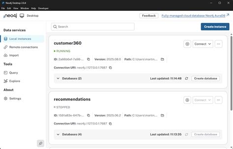 Image result for Neo4j Tutorial and Desktop