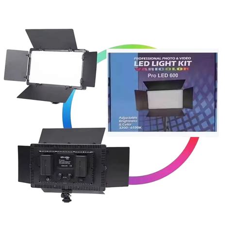GIFTMAX Professional Rechargeable Pro LED 600 50W Panel Light ...