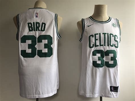 Boston Celtics #33 Larry Bird White Swingman Jersey – Dripgrape ...