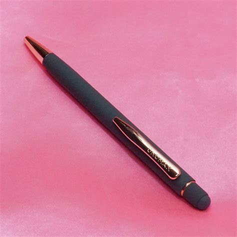 Unomax Soft Touch Grey Color Body With Fine Tip Copper Clip Click Type ...